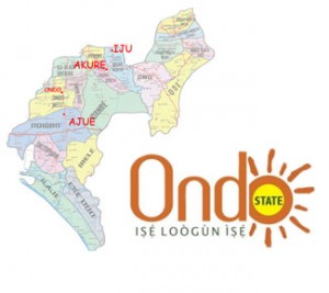 Ondo State Map.
